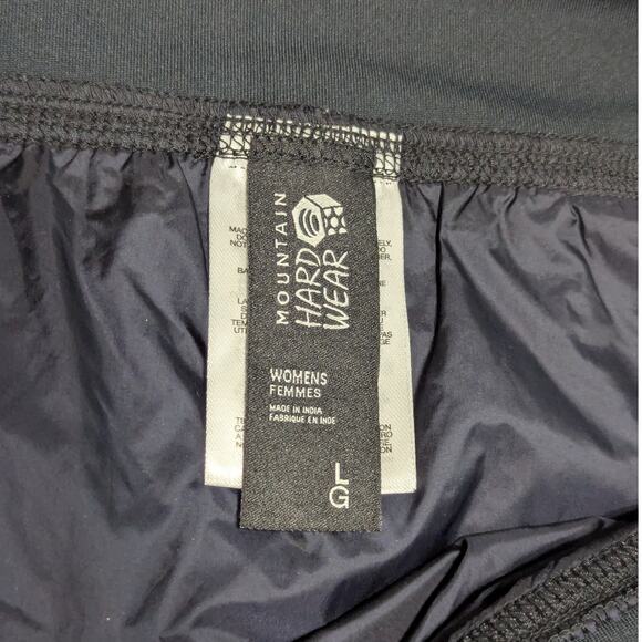 Mountain Hardwear Trekkin Insulated Mini Skirt Black Puffy Womens Large Gorpcore - Picture 4 of 6